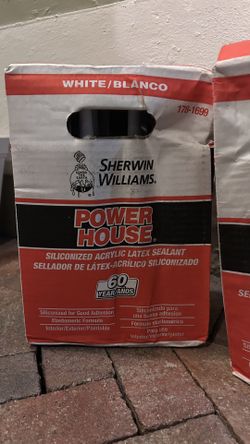 Sherwin-Williams Power House Acrylic Latex Sealant – White (New)