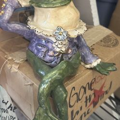  Blue Sky Clayworks Heather Goldminc Frog Prince Shelf Sitter