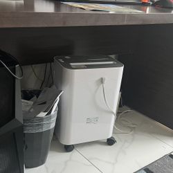 Desk and file cabinet