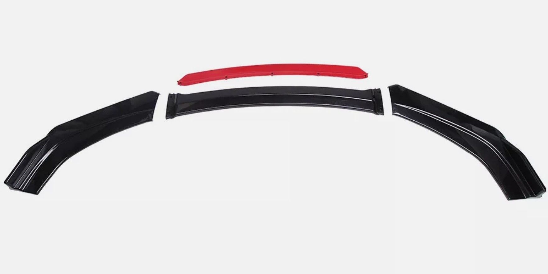 Dodge Charger SRT RT SXT Red Front Bumper Lip Spoiler Splitter + Strut Rods