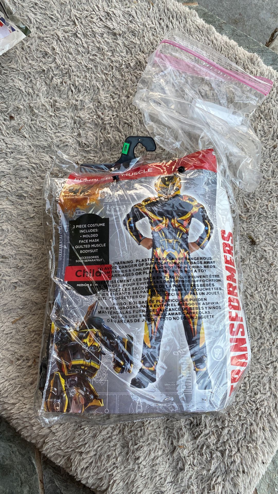 Bumblebee Muscle kids costume