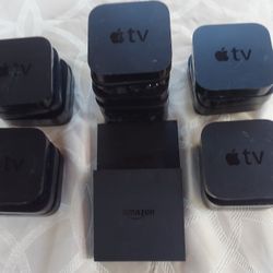 20 Used APPLE TV BOXES and 2 AMAZON  Boxes.