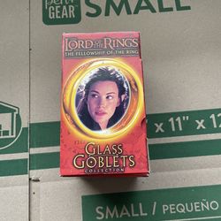 Lord of the rings glass goblet.