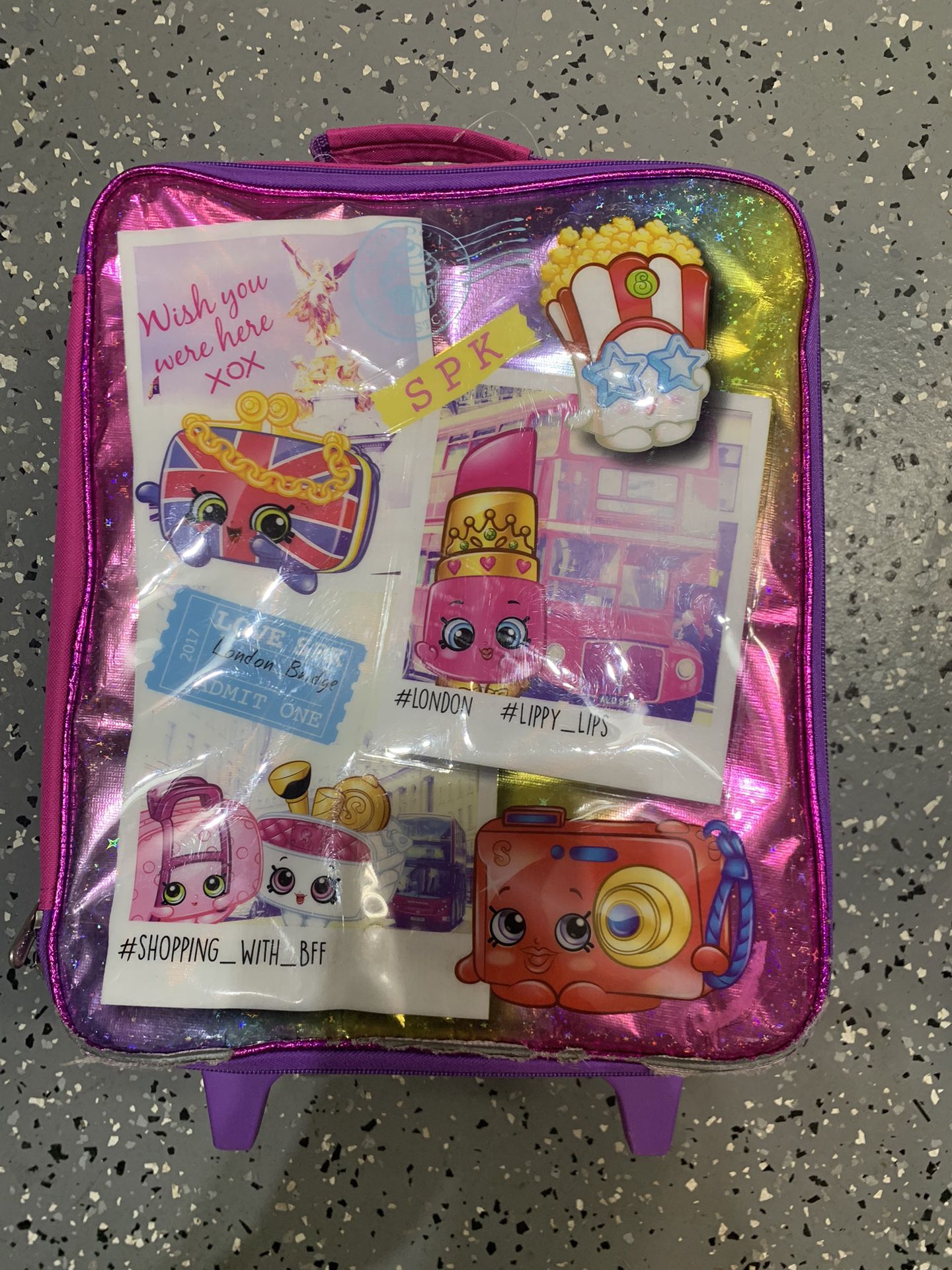 Shopkins kids suitcase damage in photos Coral Springs 33071