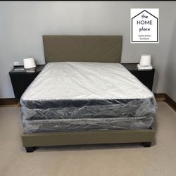 Brand New King Bed Frame with Mattress & Box Spring! Ready for Delivery  🚛