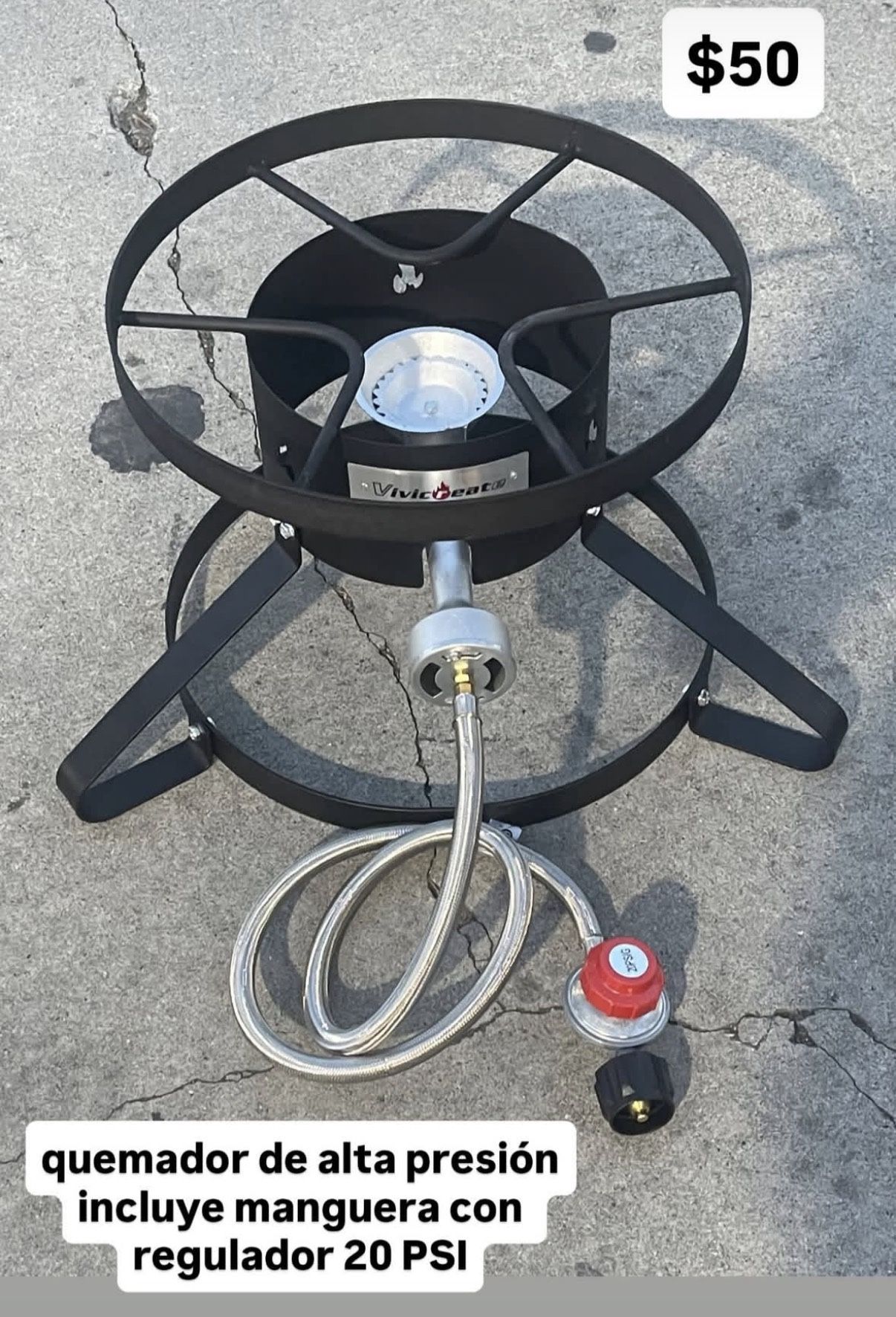 Quemador De Alta Presión | Incluye Manguera Con Regulador 