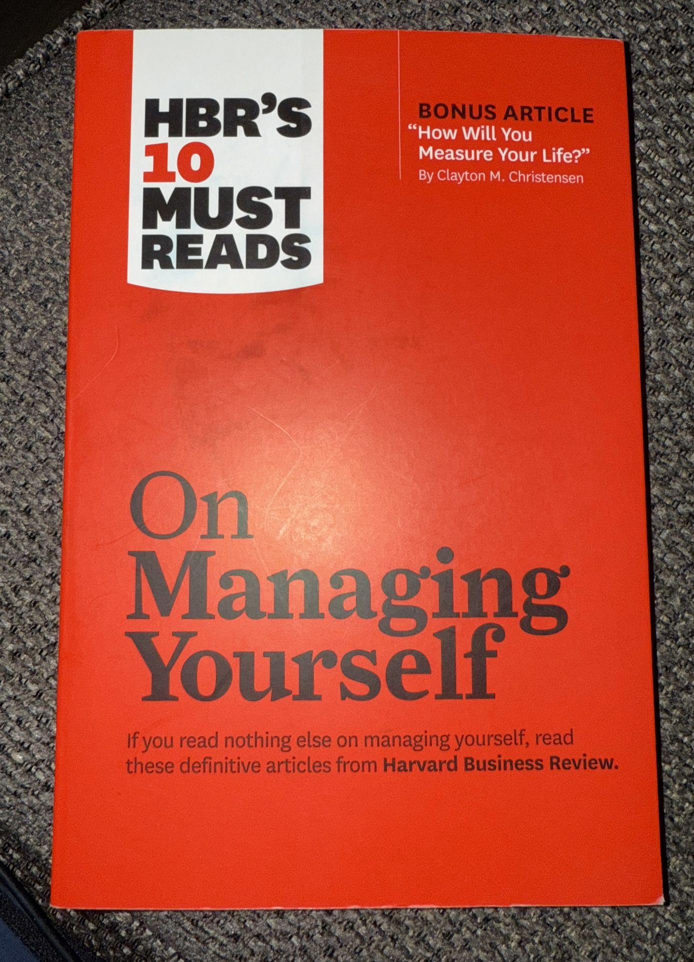 On Managing Yourself 