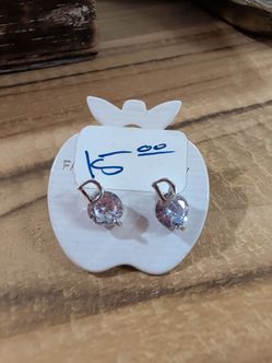 D initial stud earrings