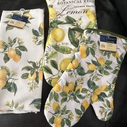 CHRISTMAS ! DISH TOWEL & OVEN MITTS 