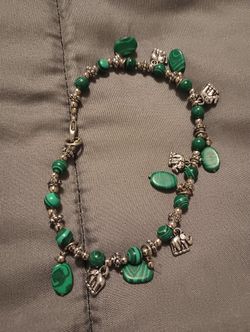 Malachite Charm Bracelet 