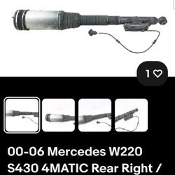 Right Rear Passanger Side 2002 Airmatic Mercedes