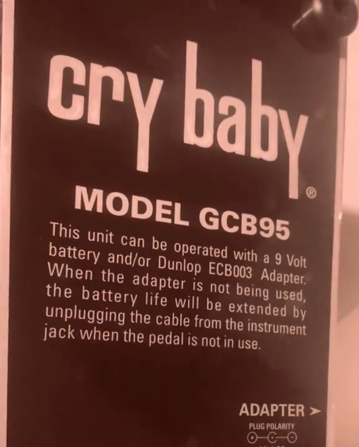 Wah Pedal (crybaby)