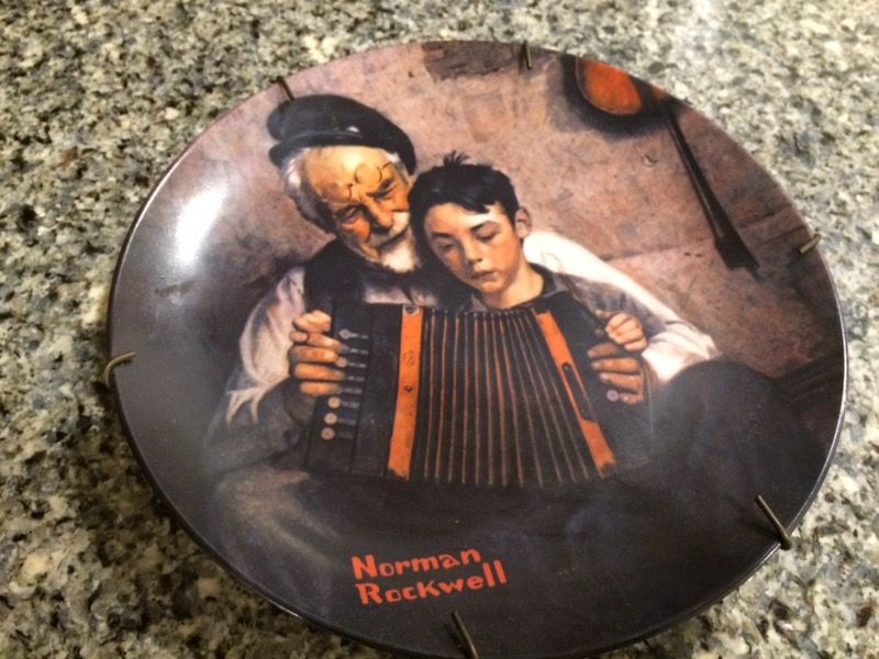 Norman Rockwell collectors plate 1981 "The Music Man".
