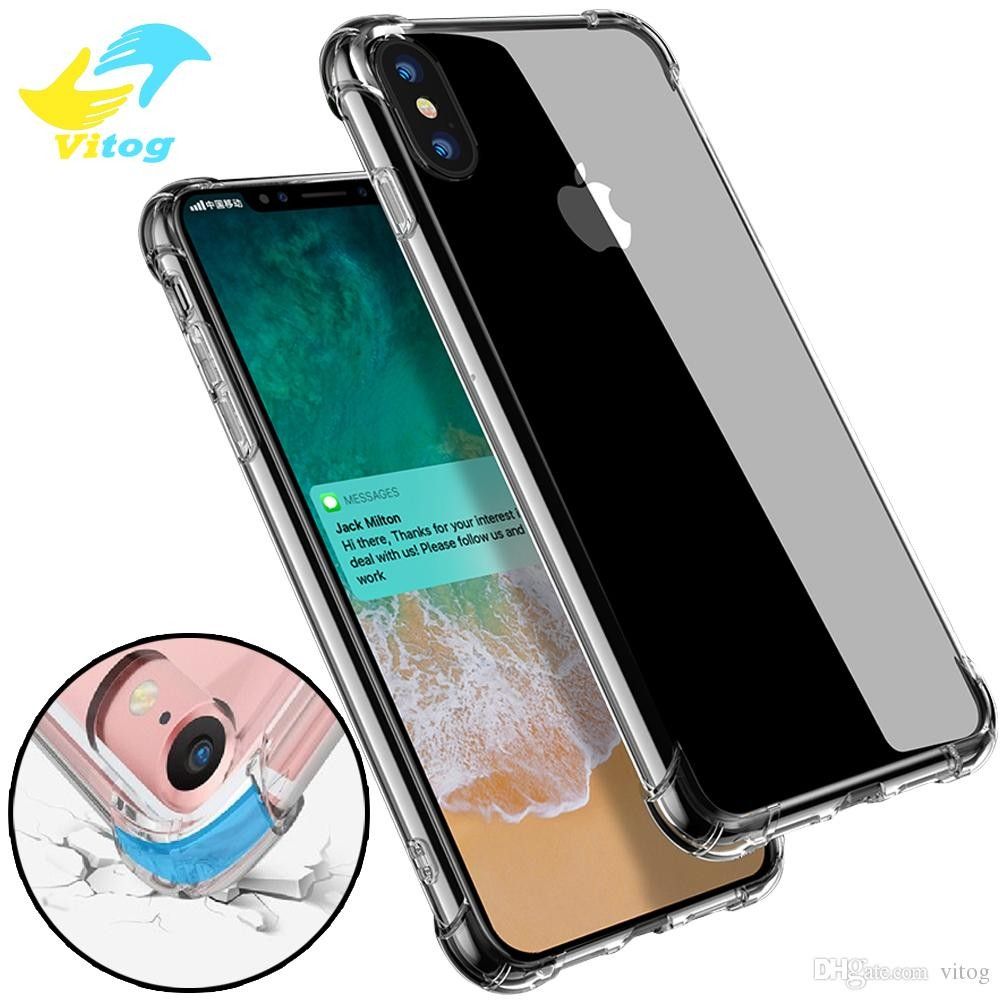 iPhone X XR phone case cover clear bumper