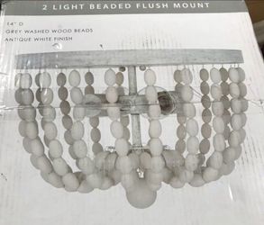 Beaded light fixture