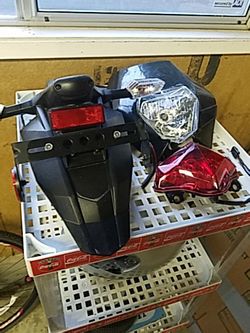 Motorcycle lights.