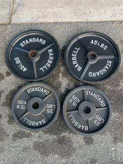 Olympic weight plate set
