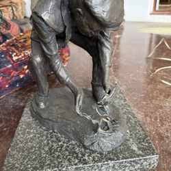 Vintage Marble Man Sculpture