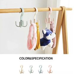 4 Pcs Tie and Belt Hanger for Closet-Rotating Handbag Scarf Hanger Organizer