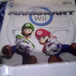 Mario Kart Steering Wheel And Game