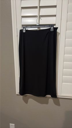 Black Midi Pencil Skirt