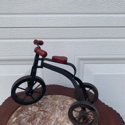 Rustic Metal & Wood Tricycle Home Decor/Doll Bike