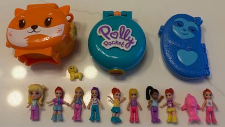 Polly Pocket Mini Dolls and Playsets Lot