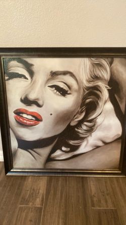 Marilyn Monroe painting framed art