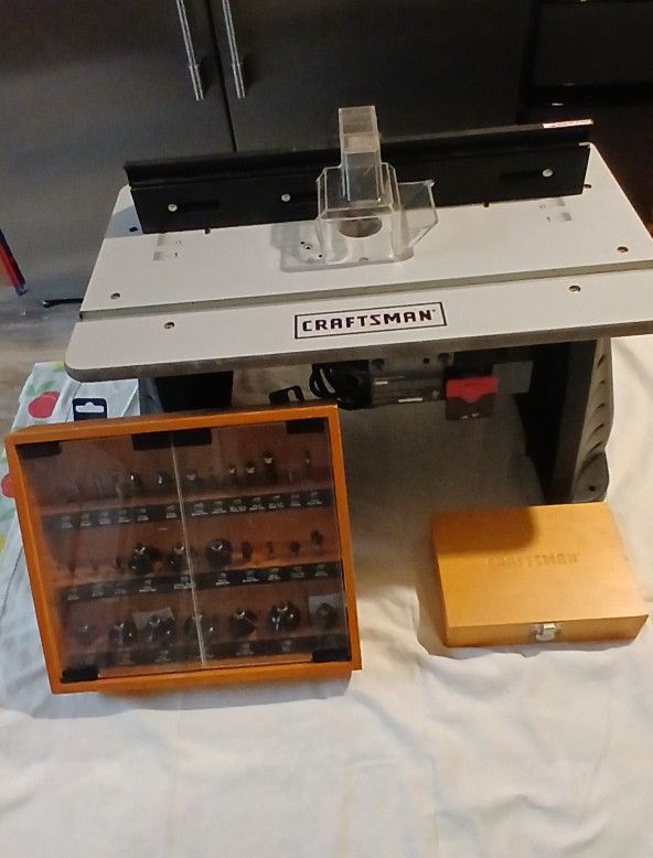 Craftsman Router Table + Bits
