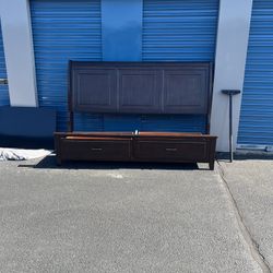 Storage Bed frame And Headboard