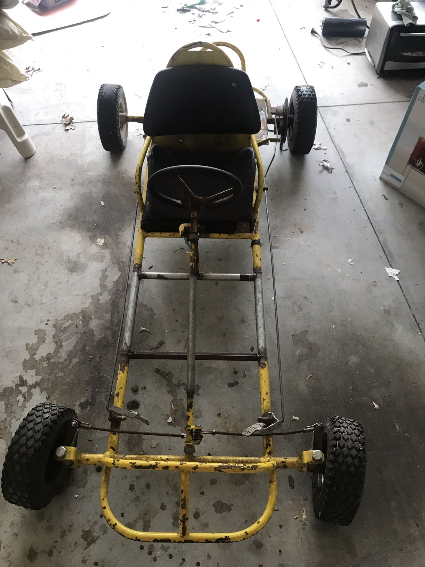 Go kart extended frame