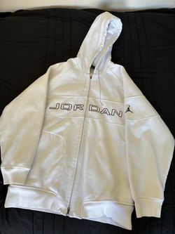 Jordan Full-Zip Hoodie White
