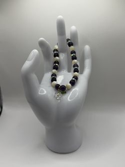 The 'Royal Twilight' Beaded Bracelet