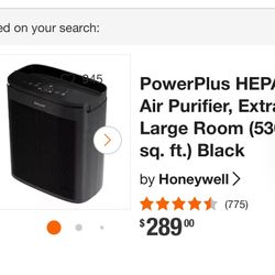 Air Purifier(HEPA) Honeywell. Barely Used For Baby’s Room