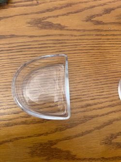 Small Clear Glass Trinket Dish 4pc