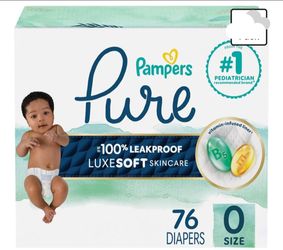 Pampers Pure Diapers SIZE 0 x22