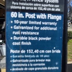 Three 2×60" H Posts NEW