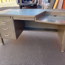 Vintage Metal Tanker Desk 