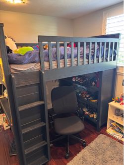Potter Barn Charlie Loft Bed Navy
