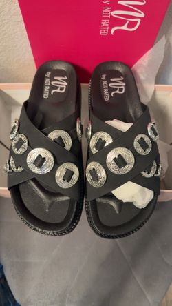 Black Concho Sandals