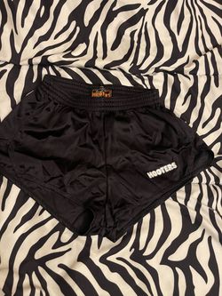 Hooters Black Satin Uniform Shorts