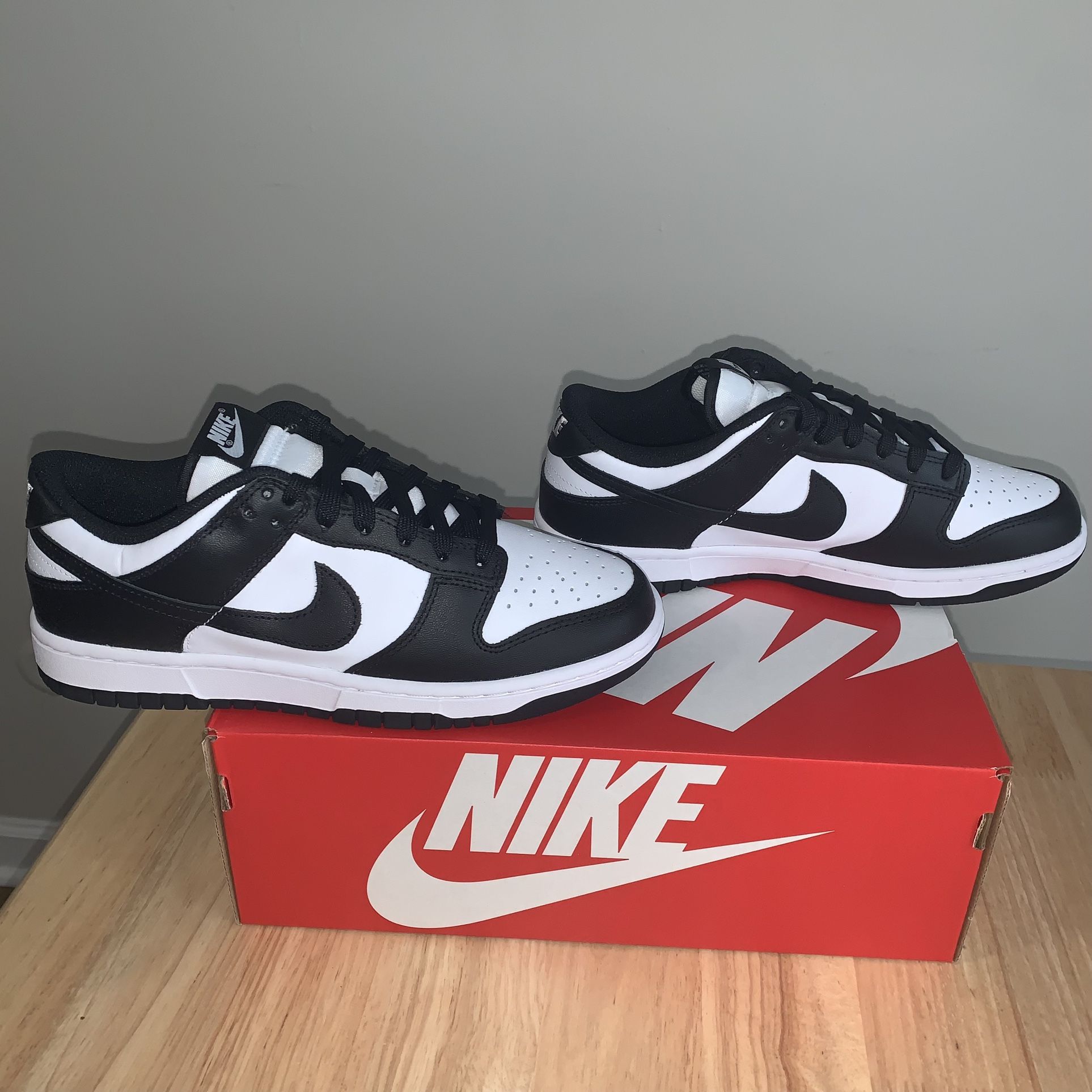 Nike Dunk Low Retro Black White Panda W Shoes Women's Size