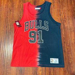 Dennis Rodman Mens Sz Large Brand New Mitchell & Ness NBA Chicago Bulls Jersey!