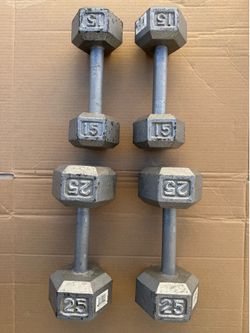 Cast Iron Workout Dumbbells