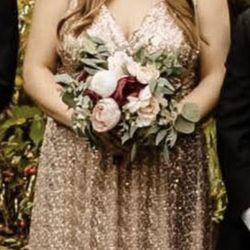 Rose Gold Bridesmaid Dress
