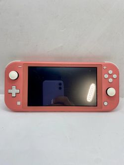 Nintendo Switch Lite Coral Pink Handheld Console HDH-001 tested authentic