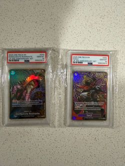 One Piece Card Game Sanji and Rosinante PSA 10