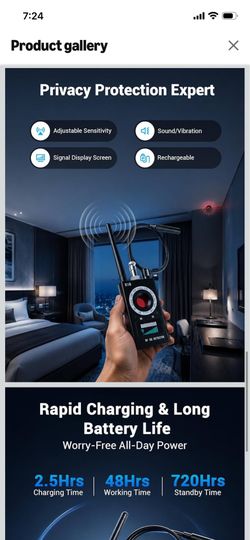 Hidden Camera Detectors spy