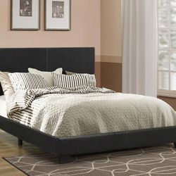 Dorian Upholstered Queen Bed Black.