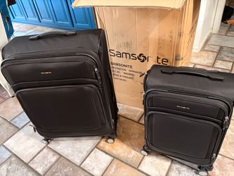 NEW IN BOX Samsonite 2-Piece Black Softside Luggage Set